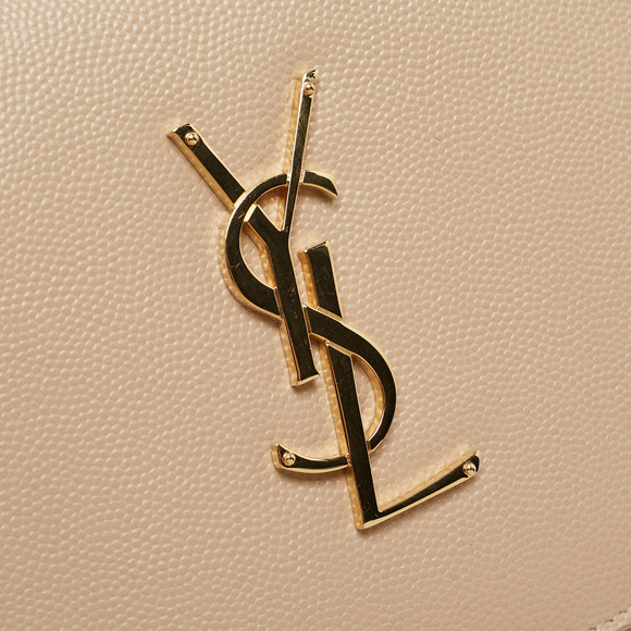 Saint Laurent Beige Leather Kate Chain Clutch - Picture 5 of 8